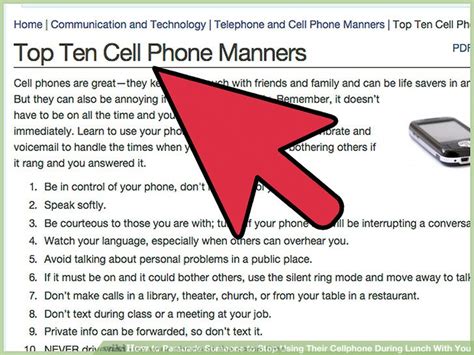 how to persuade someone to stop using their cellphone