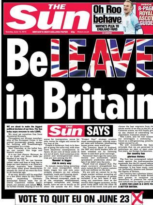 brexit britain    leave european union  polls  sun  leave campaign