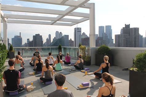 spotyoga turns nyc rooftops into yoga escapes nyc