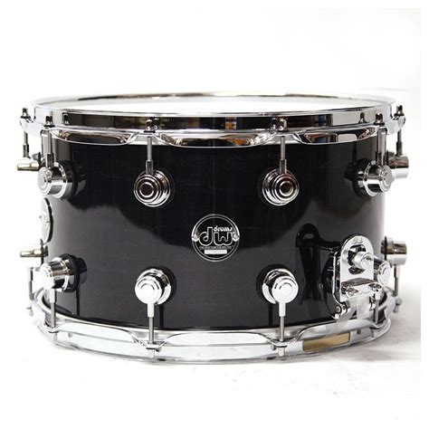 dw drums performance series    snare drum ebony stain  gearmusic