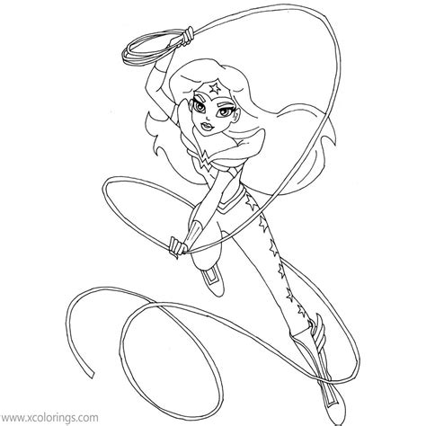dc superhero girls  woman coloring pages xcoloringscom