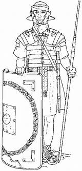 Coloring Roman Pages Print Soldier Elite Popular sketch template