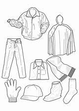 Kleidung Malvorlage sketch template