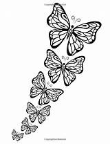 Butterflies Schmetterlinge Malvorlagen Mariposas Papillon Vlinders Steppdecken Malbuch Silhouetten Faser Malbögen Ausdrucken Mosaiken Vorlagen Dovers sketch template