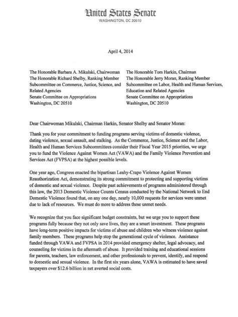 testers letter  support  vawa violence domestic violence