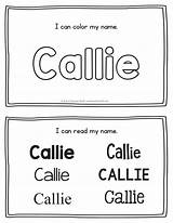 Callie Printables Name Handwriting sketch template