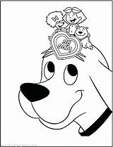 Clifford Coloring Pages Puppy Christmas Getdrawings Getcolorings Drawing sketch template