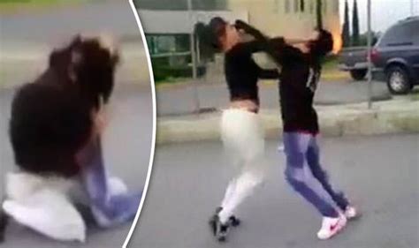 Girls From Rival Gangs Clash In Brutal Street Fight As Onlookers Cheer