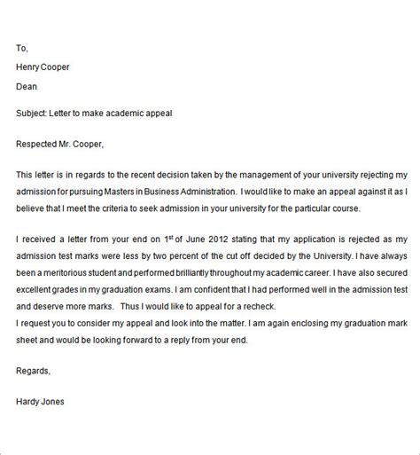 appeal letter templates  ms word apple pages google docs