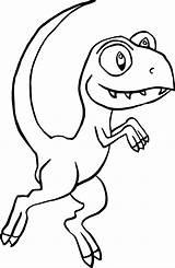 Coloring Raptor Pages Wecoloringpage Dinosaur sketch template