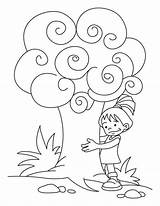 Coloring Arbor Pages Trees Friends Tree sketch template