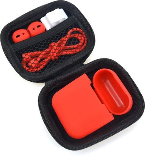 silicone protective case geschikt voor apple airpods rood bolcom