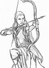 Hobbit Coloring Pages Legolas Printable Lord Rings Coloringpagesfortoddlers Drawing Book sketch template