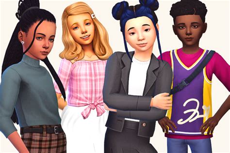 ultimate list  sims  kids cc  child clothes child hair
