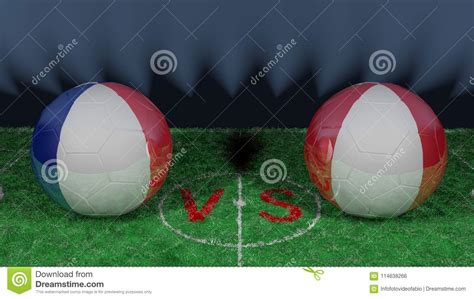 France Versus Peru 2018 Fifa World Cup Original 3d Image