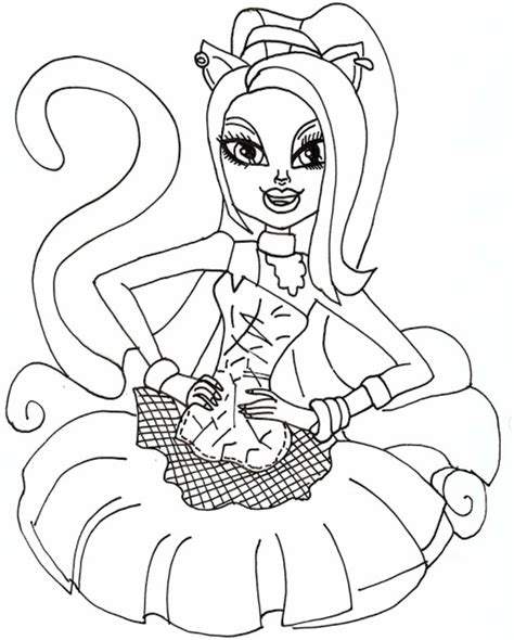 monster high printable coloring pages customize  print