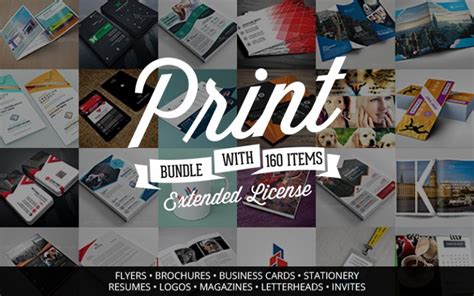 creative print templates bundle   items   inkydeals