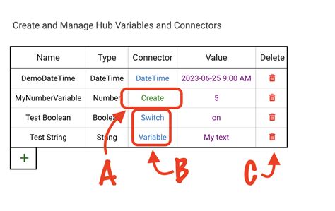 hub variables settings hubitat documentation