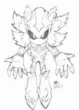 Mephiles Sonic Hedgehog Coloring Pages Dark Deviantart Drawings Fan Template sketch template