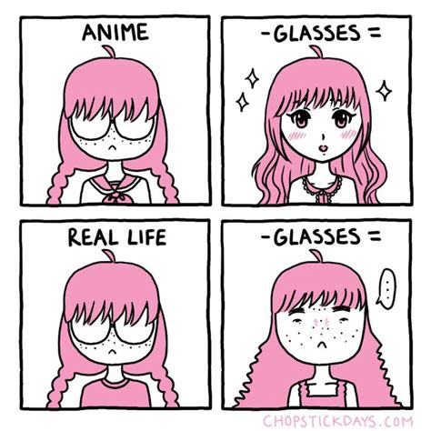 Megane Girls Anime Vs Reality On