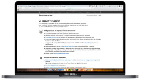 apple account verwijderen  apple id deactiveren appletips