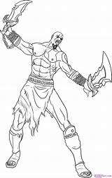 Kratos Kombat Mortal Incrivel Páginas Zeus Ausmalen sketch template