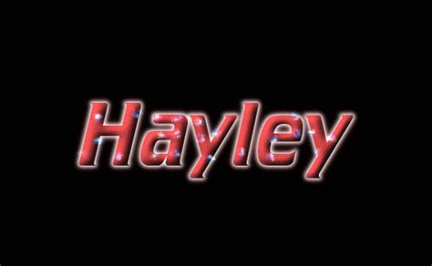 hayley Лого Бесплатный инструмент для дизайна имени от flaming text