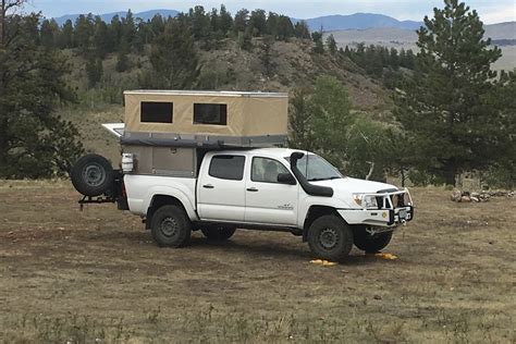 ovrlnd campers releases  pop  truck topper truck camper adventure
