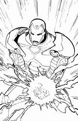 Iron Man Regain Energy Coloring His Netart sketch template