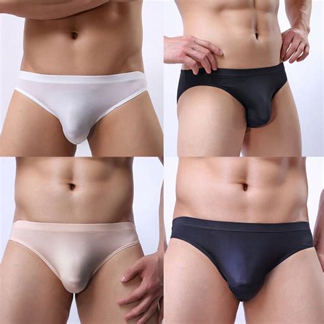 Hot Men S Briefs Underwear Male Bulge Sheer Mesh See