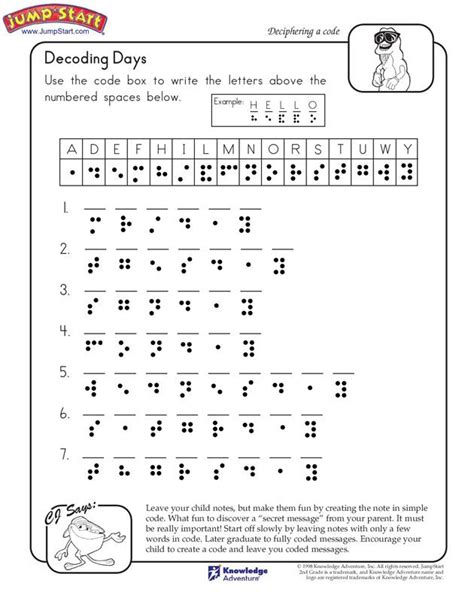 printable secret code worksheets anthony cases kids worksheets