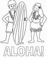 Aloha Netart Greet sketch template
