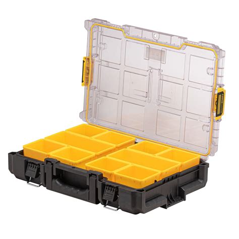 Dewalt Tough System 2 0 Clear Lid Organizer With 10 Removeable Deep