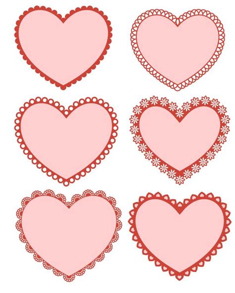 printable valentine hearts mama likes  valentines