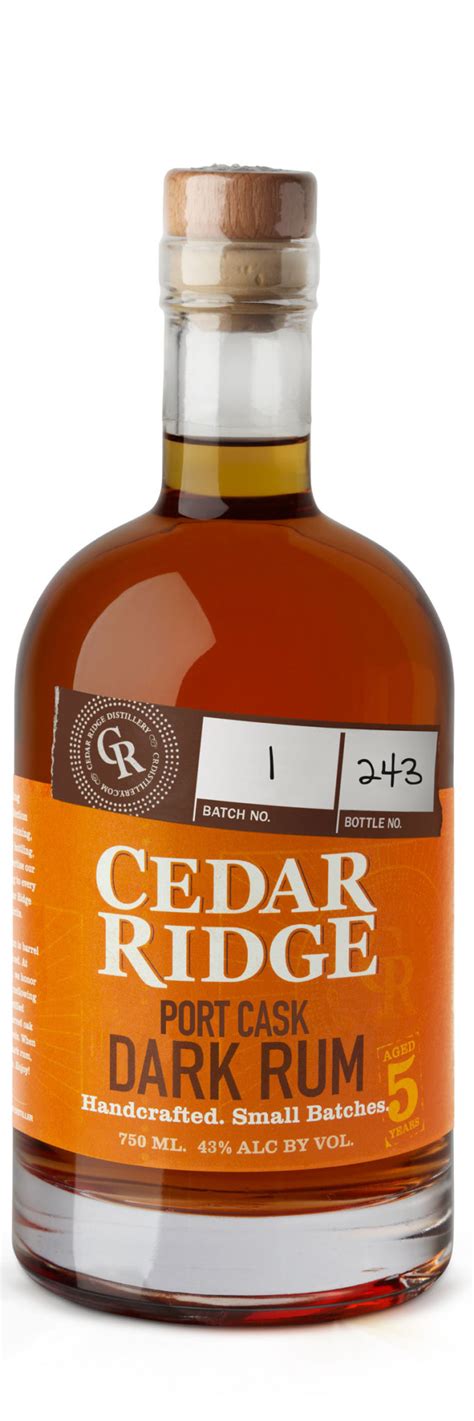 cedar ridge announces limited edition port cask five year