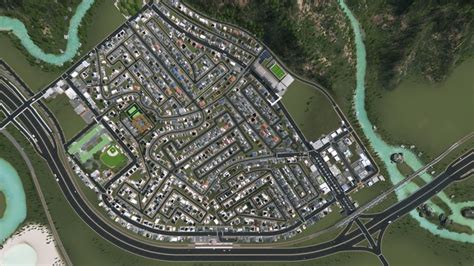 organic road layout citiesskylines