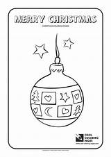 Coloring Christmas Ball Glass Pages Cool Print Holidays sketch template