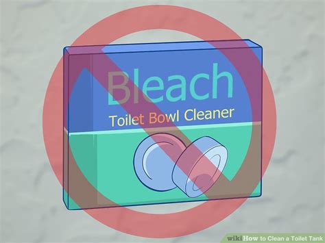clean  toilet tank  steps  pictures wikihow