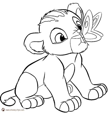 babysimbacoloringgif  lion coloring pages lion king