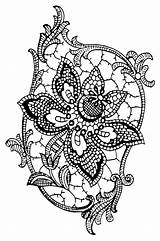 Lace Coloring Pages sketch template