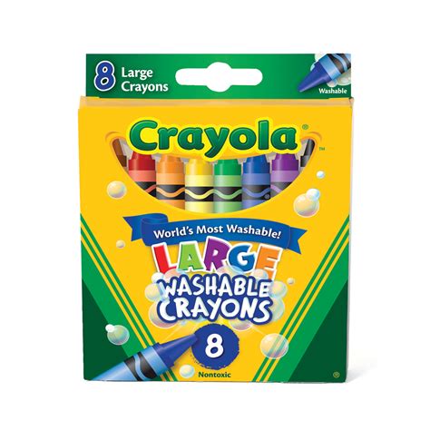 crayola washable large crayons  color set walmartcom walmartcom