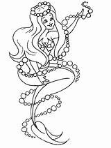 Coloring Mermaid Pages Print Zeemeermin Para Desenhos Sereias sketch template