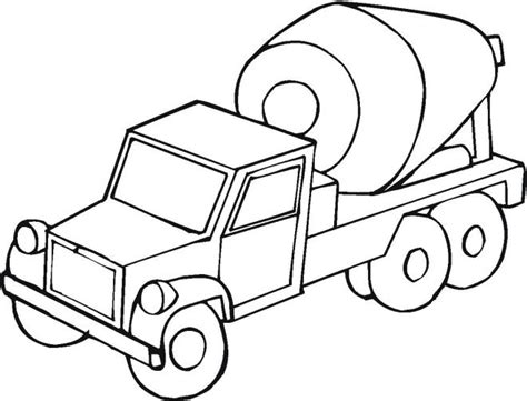 cement truck coloring page  kids truck coloring pages coloring