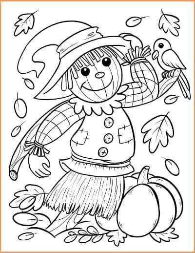 autumn coloring pages  kids