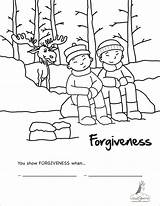 Forgiveness Gratitude Jesus Sins Forgives Kids Books Getcoloringpages Getcolorings sketch template