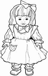 Doll Bonecas Poupee Coloriages Jouets Anúncios Picasaweb sketch template