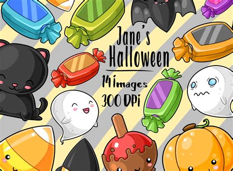 Kawaii Halloween Clipart ~ Illustrations ~ Creative Market