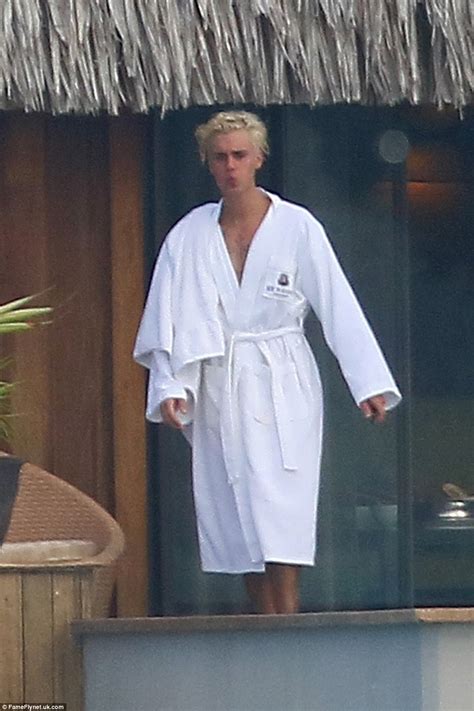 justin bieber pictured full frontal naked in bora bora with jayde pierce daily mail online