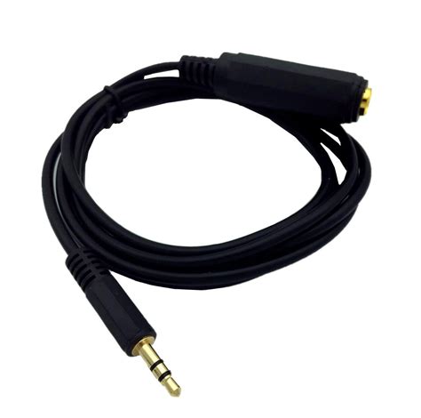 mm  male jack  mm  female stereo mic audio extension cable ebay