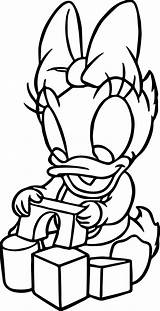 Baby Daisy Duck Coloring Blocks Pages Drawing Playing Colouring Wecoloringpage Drawings Getdrawings Paintingvalley sketch template